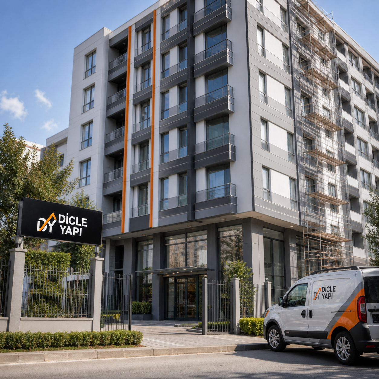 Dicle Yapı İnşaat dış cephe uygulaması